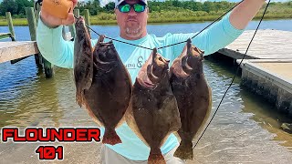 2 HOURS of INSANE Flounder Fishing! **FLOUNDER FISHING 101**