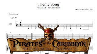 Theme Song - Pirates of Caribbean ( Tab Gitar Tutorial )