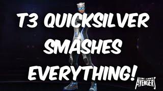 Marvel Future Fight|| T3 Quicksilver smashes Everything!