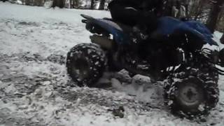 Flew off the quad going up a hill.. crash fail!