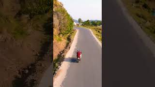 Drone Track the bike. #drone #biketour #mavicair2 #mountains #dronevideo #ytshorts