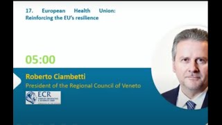 Roberto Ciambetti's opinion on the European Health Union: Reinforcing the EU’s resilience