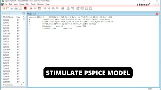 How to Simulate a PSPICE Model - Power MOSFET 2022