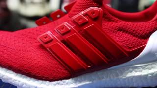 Ultra Boost red - made with Jacquardproducts