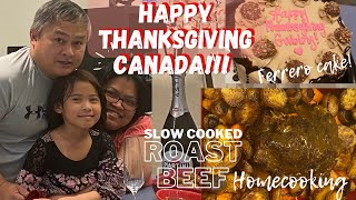 🇵🇭🇨🇦Happy Thanksgiving Canada!| Slow Cooked Roast Beef | Our Sweet Life Blog