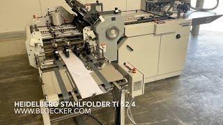 Heidelberg Stahlfolder TI 52 4, year 2007