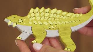 Ankylosaurus figurine - Waldorf Dinosaurs by Wooden Caterpillar