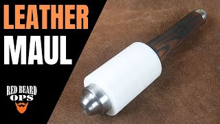 Making a LEATHER WORKING MAUL | Take Down Style | Mostly Out of Scrap | Leathercraft Tool