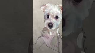 Nico’s oil painting #oilpainting #petportrait