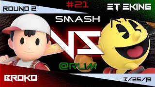 SAR21 - SSBU WR2 - ET Eking (Pac-Man) vs Broko (Ness)