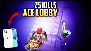 OMG 🔥 ACE LOBBY CLUTCHES IN IPHONE 13 PUBG / BGMI GAMEPLAY