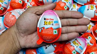 100 Yummy Glitter Kinder Joy Surprise Egg Toys Opening - A Lot Of Kinder Joy ASMR P-215 #shots