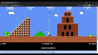 Gameplay: Super Mario | Browser game | Childhood game??