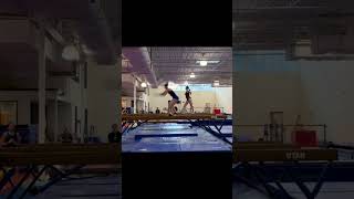 beam fail - who says gymnasts are graceful