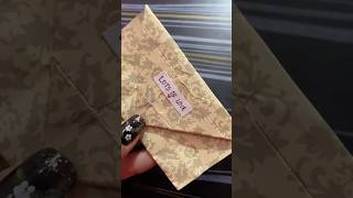 Creating mini envelope for gifting #DIY #envelopemaking #youtubeviralshorts