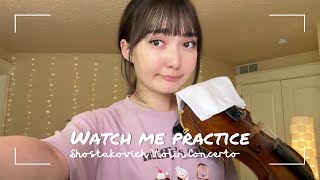 Watch me practice (at home) Shostakovich Violin Concerto【リアルヴァイオリン練習風景🎻】ショスタコーヴィチ協奏曲 作業用