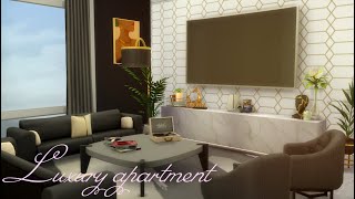 Роскошная квартира| Modern Luxe Apartment|Строительство в Симс 4|Sims 4|Speed build|No CC