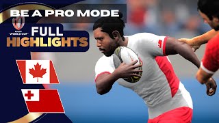 HIGHLIGHTS I Canada v Tonga RUGBY WORLD CUP 2023 I Game 31 - Rugby Challenge 4