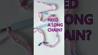 Only count your stitches ONCE!  Tip for long crochet chains