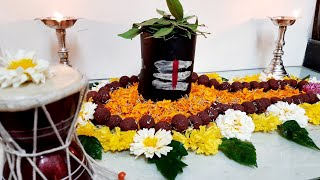 shivling decoration ideas/शिवलिंग शेज/shravan special shivling decoration/shiv decoration ideas