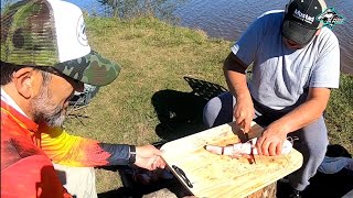 Pesca y cocina en río paranacito