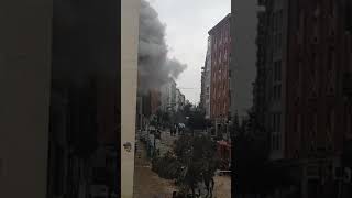 Explosion in Madrid in a series of terrorist operations after the explosion in Baghdad