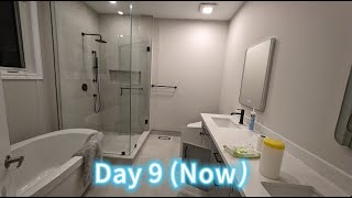 Master bathroom renovation in 9 days