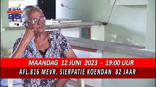 AFL 816 MEVR  SIERPATIE KOENDAN  82 JAAR