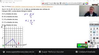 MABA CONCURSOS  -  CESPE  -  2024  -  ÁREA DO TRIÂNGULO  -  Com prof. Cristiano Andrade