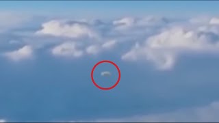 Un Ovni Es Grabado por un pasajero de un avión 🔴 A UFO Is Recorded By An Airplane Passenger