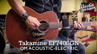 Takamine EF740SGN OM Acoustic-Electric Guitar