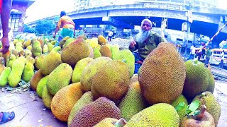 Jackfruit and Palm Most Popular Village Foods -  Palm and Jackfruit Cutting Skills @facethefood1954