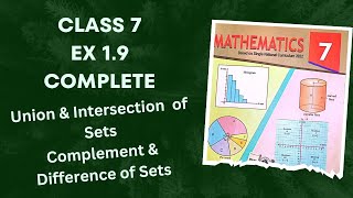 Class 7  Ex 1.9 Complete | Complement of Set | Difference of two Sets