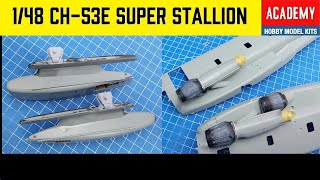 Academy 1/48 CH-53E Super Stallion Build Part 5: Engines and Sponsons