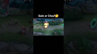 Guin or Chou?🤔 #fyp #fypシ゚viral #mlbb #viralvideo #shorts #guinevere