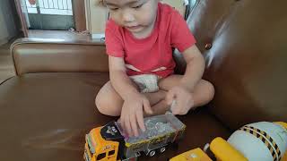 Loading gemstones onto Dumptruck #dumptruck #gems #toys