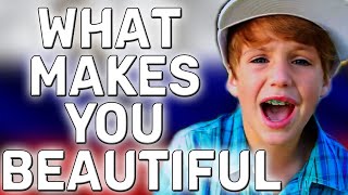 ПЕРЕВОД ПЕСНИ One Direction - What Makes You Beautiful (MattyBRaps Cover)