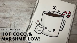 Let's doodle a Hot CoCo with a marshmallow!