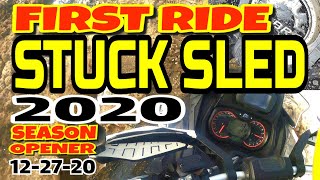 STUCK SLED First Ride 2020-2021 Season 12-27-20 Hamburg NY, Snowmobiling