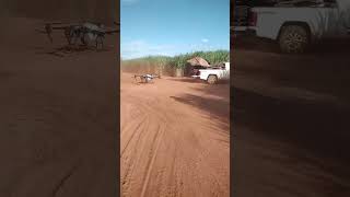 How landing by DJI Agras T40 drone #viral #dji #precision #dji #yt #love #life #farmer#shorts#short