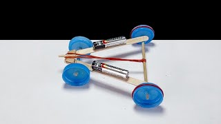 Racing Car made with Popsicle Sticks and Rubber Band | รถไม้ไอติม วิ่งได้โดยหนังยาง