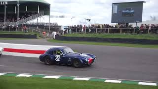 Cars Going Through the Chicane, Graham Hill Trophy, 79th Members' Meeting, Goodwood Motor Circuit