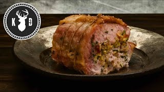 Pork Loin, Honeycrisp Apple & Bacon Stuffing | Kitchen Daddy