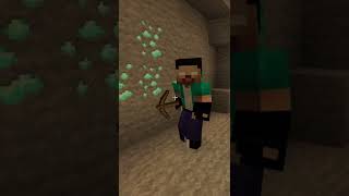 Magical powers of HEROBRINE🤯….#shorts #minecraft