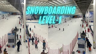 VLOG - 5: First time Indoor Snowboarding Lesson at The Snow Centre, Hemel Hempstead (Level-1 ✅)