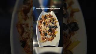 Loaded fries with yogurt sauce and cheese #reels #cooking #pakistan#viralvideo #recipe #trending#fyp