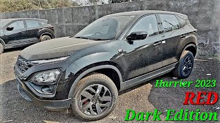 Tata Harrier 2023 Red Dark Edition | XZA+ Red Dark | Exterior Interior & features Detailed review ✅️