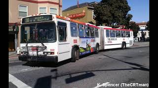 SF Muni 2001 Neoplan AN460 6299 (2015 Audio Recording)