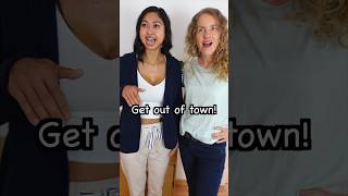 Get out of town! Sam takes the idiom literally #englishidioms #english #aprenderingles