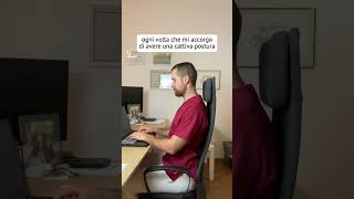 Sbaglio o hai appena raddrizzato la schiena? 😂 #postura #osteopatia #schiena #postureimprovement